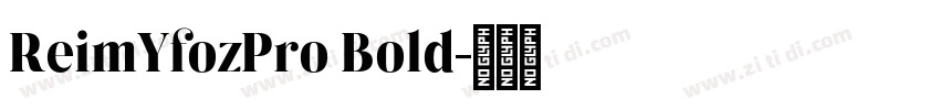 ReimYfozPro Bold字体转换